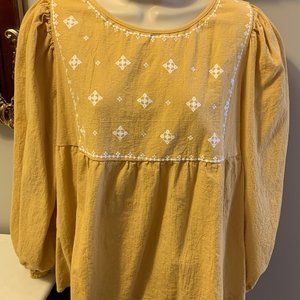 Gold Top by Shein Curve